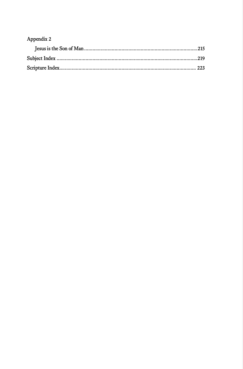 Table of Contents